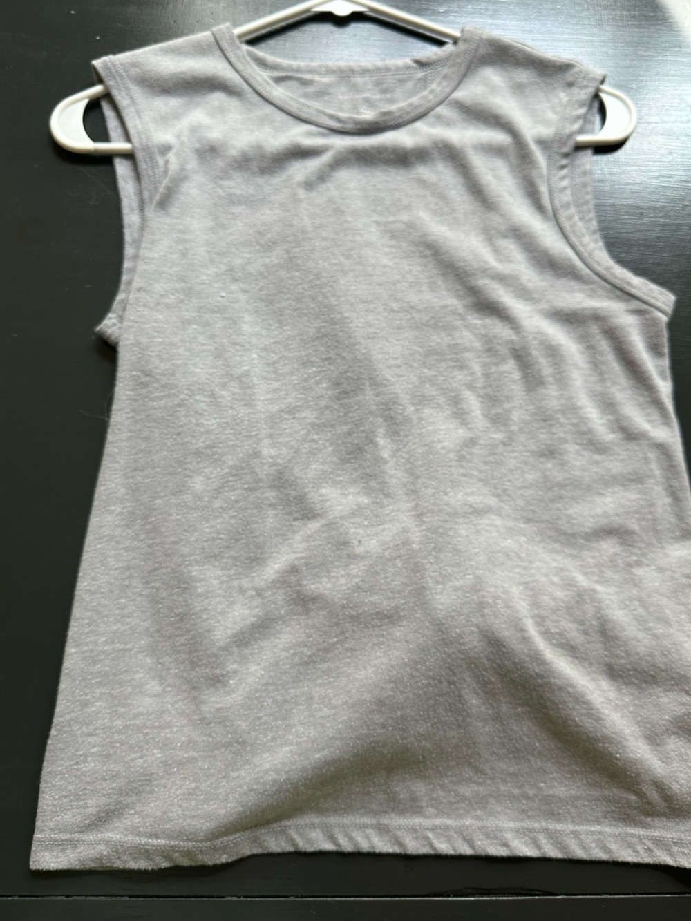 Anthropologie Gray Tie-Front Sleeveless Top – XS